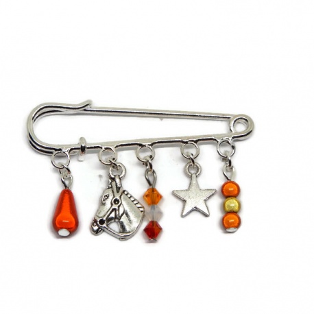 Broche épingle de 5 cm avec perle, broche pour châle, hijab