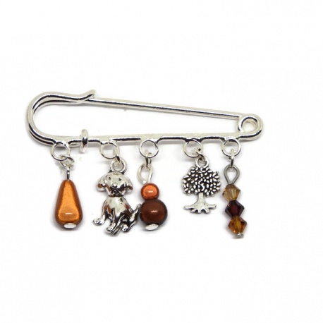 Broche épingle de 5 cm avec perle, broche pour châle, hijab