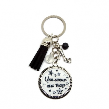 Porte clés "Une soeur au top"