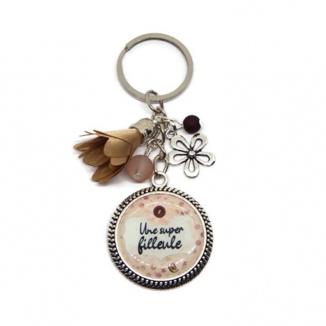 Porte clés "Une super filleule"