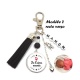 Porte clés "Je t'aime mamie" "Je t'aime papy" personnalisable recto-verso