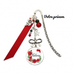 Marque-pages coquelicot personnalisable