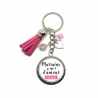 Porte clés "Marraine d'amour forever"