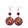 Boucles d'oreilles pin up, pin up vintage, rétro