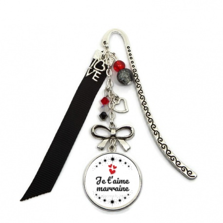Marque-pages "Je t'aime marraine"