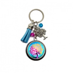 Porte clés ou bijou de sac Arbre de vie