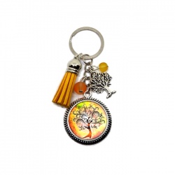 Porte clés ou bijou de sac Arbre de vie
