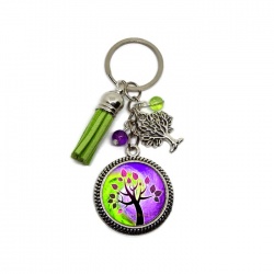 Porte clés ou bijou de sac Arbre de vie