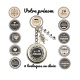 Votre prénom - Porte clés parrain personnalisable