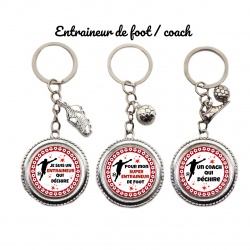 Porte clés "Entraineur de foot / coach"