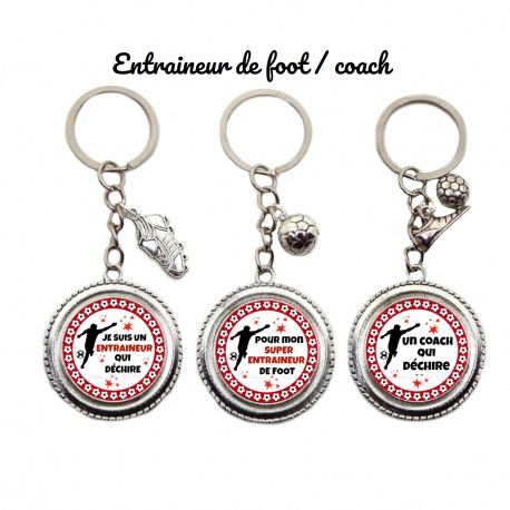 Porte clés "Entraineur de foot / coach"