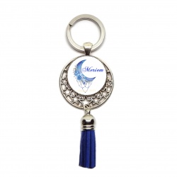 Votre prénom, Porte-clés lune personnalisable