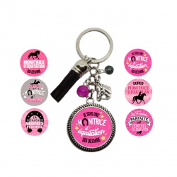 Porte clés Monitrice d'équitation
