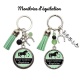 Porte clés Monitrice d'équitation personnalisable