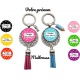 Votre prénom- Porte clés "Super MAITRESSE" personnalisable