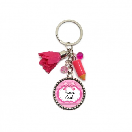 Porte clés ou bijou de sac "Super AESH"