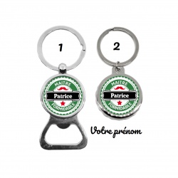 Porte clés décapsuleur "Maître formidable" personnalisable