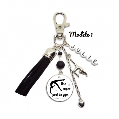 Porte clé prof de gym personnalisé