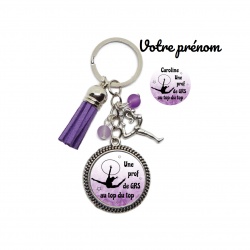 Porte clés "Une GRS au top du top" personnalisable