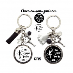 Porte clés "Une super prof de GRS" personnalisable