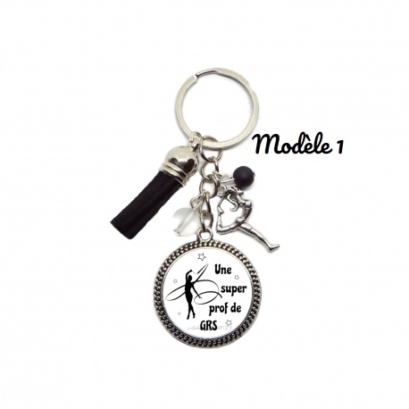 Porte clés "Une super prof de GRS" personnalisable