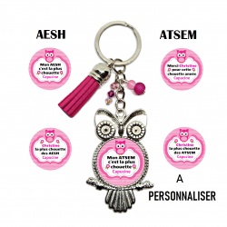 Porte clés ATSEM - AESH personnalisable