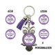 Porte clés ATSEM - AESH personnalisable