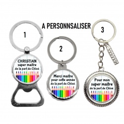 Porte clés décapsuleur Maître à personnaliser