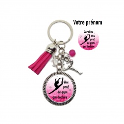 porte clé prof de gym personnalisable
