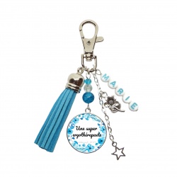 Porte-clés "Une super ergothérapeute" personnalisable