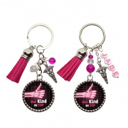 Porte clés "Une kiné au top" personnalisable