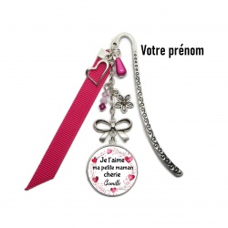 Marque-pages "Je t'aime ma petite maman chérie" personnalisable