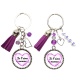 Porte clés ou bijou de sac "Je t'aime maman" personnalisable