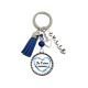 Porte clés ou bijou de sac "Je t'aime maman" personnalisable