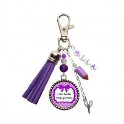 Porte clés "Une Aesh trop gentille" personnalisable