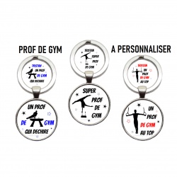 Porte clés prof de gym à personnaliser