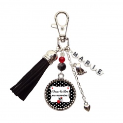 Porte clés "Veux-tu être ma marraine ?" personnalisable