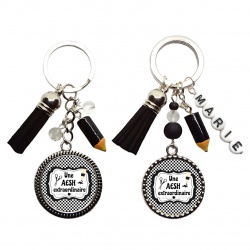 Votre prénom - Porte clés "Une aesh extraordinaire" personnalisable