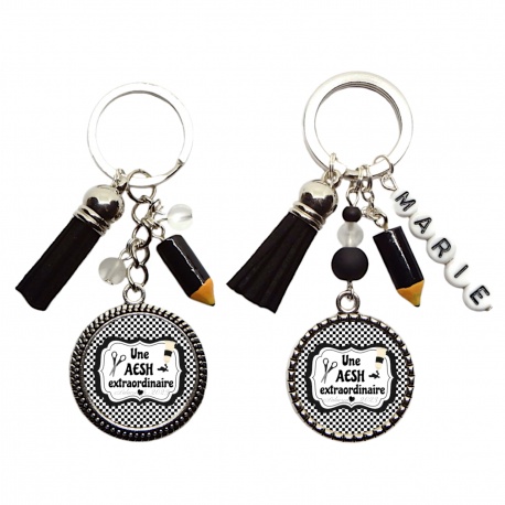Votre prénom - Porte clés "Une aesh extraordinaire" personnalisable