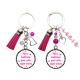Votre prénom - Porte clés "Merci maîtresse pour cette super année" personnalisable