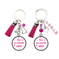 Porte clés "Pour une adorable ATSEM" personnalisable
