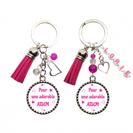 Porte clés "Pour une adorable ATSEM" personnalisable