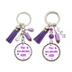 Porte clés "Pour une adorable AESH" personnalisable