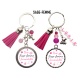 Porte clés "Une sage-femme formidable" personnalisable