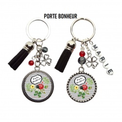 Porte clés porte bonheur à personnaliser