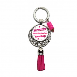 Votre prénom - Porte-clés "Une orthophoniste formidable" personnalisable