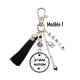 Porte clés "Je t'aime marraine", "Je t'aime marraine de tout mon coeur"personnalisable