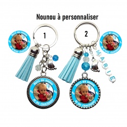 Porte clés "Merci ma nounou de me chouchouter", "Merci ma nounou de m'avoir chouchouté(e)