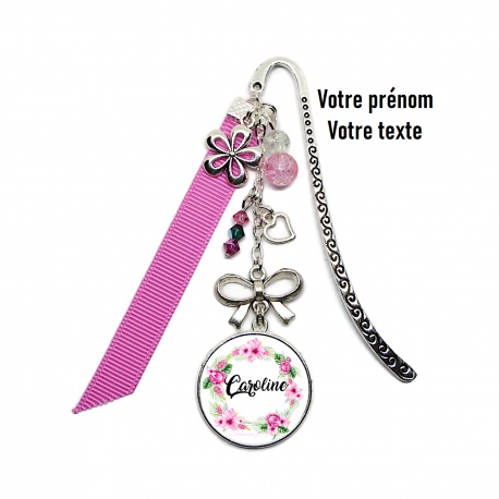 Marque-pages personnalisable avec le prénom ou le texte de votre choix