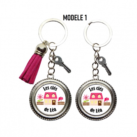 Porte clés "Les clés de chez moi personnalisable"